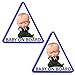 Biomar Labs® 2 x Adesivi Vinile Stickers Autoadesivi Decalcomania Bebè A Bordo Baby On Board Boss Bambino Bimbo Safety Sign Car Sicurezza Adesivi per Auto Moto Finestrìno Finestro Porta B 165