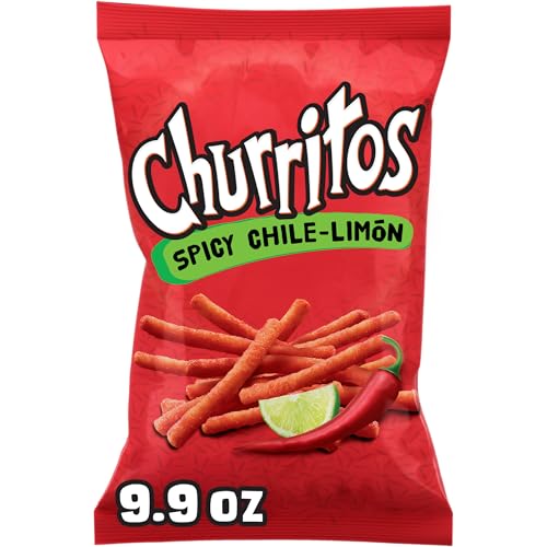 Churritos Spicy Chile-Limon Corn Snack Sticks, 9.9oz Bag