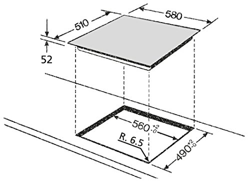 Bauknecht HEKO 366 Herd-Kochfeld-Kombination /Glaskeramik-Kochfeld (60 cm) / Umluftherd mit 5 Funktionen /Garraumvolumen 65 Liter /Vollglasinnentür, 2-fach verglast