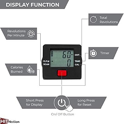 Pedal Exercise Mini Cycle Bike Great for Home or Office Workout - Digital Display for RPMs, Calories, Time, Speed, Distance - Under Desk for Legs -Tabletop for Arms