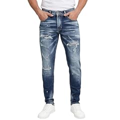 Blue Ripped and Painted B