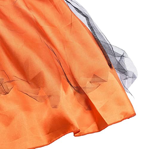 Jifre Cute Children Halloween Orange Witch Costume For Girls, Toddler Infant Baby Halloween Costume Outfit Cosplay (Orange Small Witch, 2-3Y, 2-3T) #TOP6