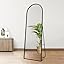 BOOLUU Black Arched Floor Mirror 161×52 cm Full Length Mirror Arch Full ...