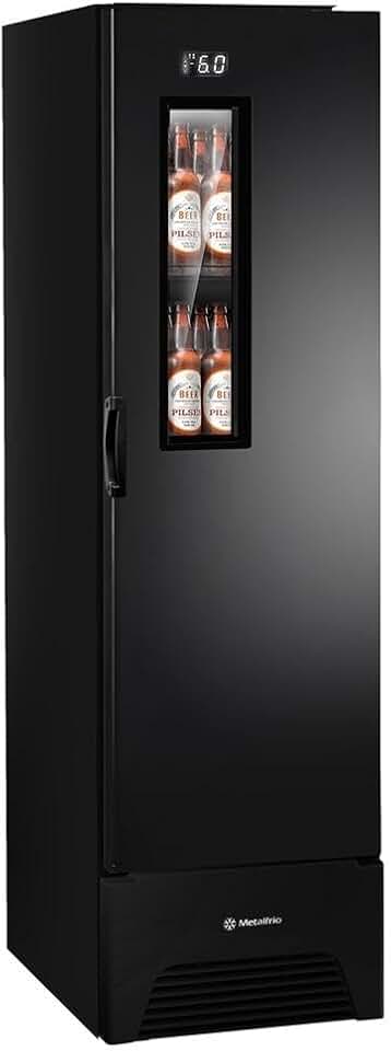 Cervejeira Metalfrio Vertical 336 Litros Optima Preto Vn28fp 220v