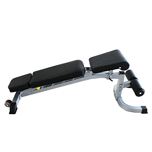 InChengGouFouX Abdominal crunch träning bräda Abs hantel pall vikbar från sit-up bänk tyngdlyftning säng hem gym justerbar arbetsbänk perfekt för helkroppsträning sidouppställning bänk från tränaren