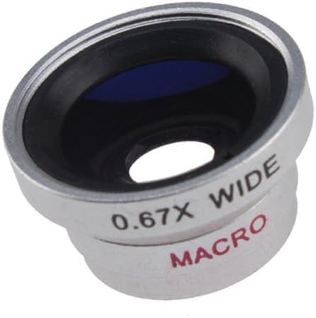 Leegoal(TM) Detachable 0.67X Wide Angle Macro Lens for Apple iPhone, iPod Nano 5, Camera Phones (Camera Lens Smaller than 9.5mm)