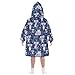 XMNYGJ Cartoon Koalas Wearable Blanket Hoodie for Kids Oversized Print Sweatshirt Blanket With Pocket Hooded Warm Teen Wearable Blankets, One Size Fits All, Gifts for Kids, Boys, Girls