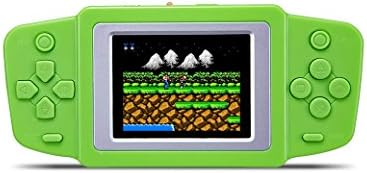 KincoBa 2.5" LCD Handheld Portable Vedio Game Console Built-in 268 Classic Games Rechargable Li-Polymer Battery or Dry Battery Best Gift for Kids (Green)