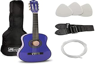 Music Alley MA-52 Classical Acoustic Guitar Kids Guitar and Junior Guitar Blue