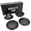 NVX® XFHD6R Premium 6.5” Motorcycle Speakers, 600W Peak (300W RMS), 2-Ohm Rear Tour-Pak Coaxials with 1" Titanium Tweeters, Waterproof, Plug-and-Play Upgrade for Harley-Davidson Touring 2014 Up (Pair)