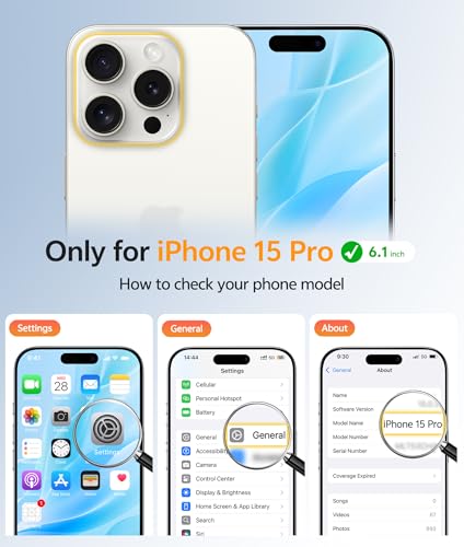 Image of FNTCASE for iPhone 15 Pro Case: [Compatible with Magsafe] Translucent Matte Cases with [Full Camera Protection] [Screen Protector] Military Grade Shockproof Protective Phone Cover - Light Blue