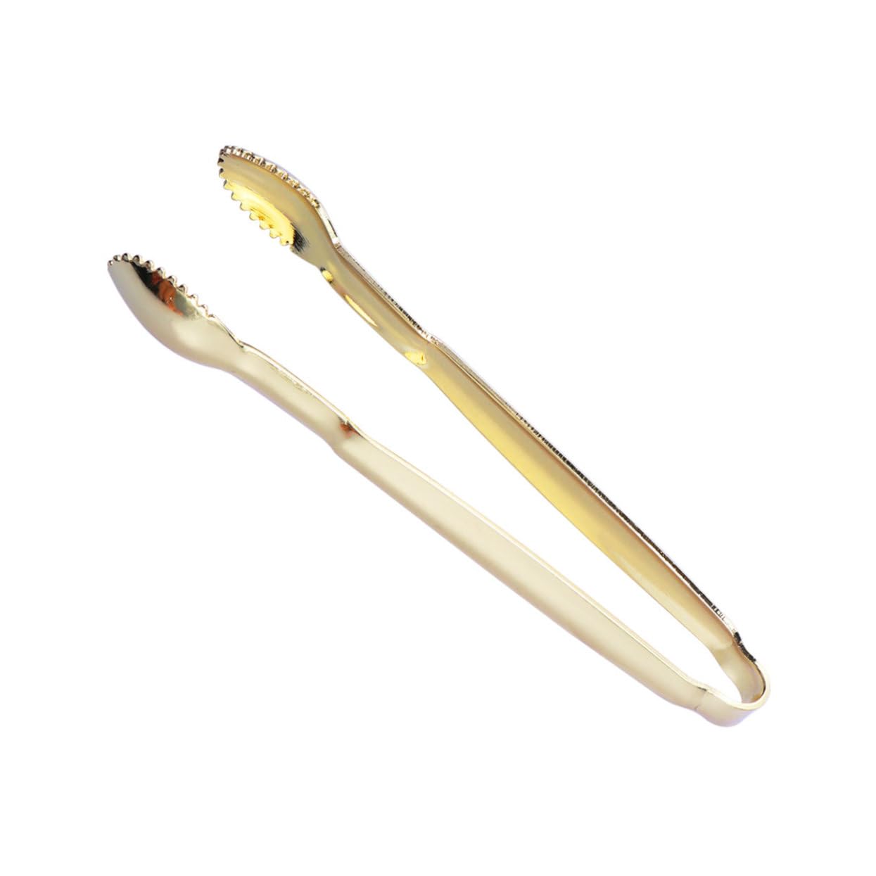 TIDTALEO Sugar Cubes Tongs 4pcs Gold Plated Mini Tongs Stainless Steel Ice Tong for Coffee Bar Party Buffet Home Kitchenware