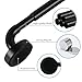 TYRON 2 Pack Magnetic Curtain Rod for Metal Doors Adjustable 18-30 Inch, 3/8 in. Diameter, French Door Magnetic Curtain Rods, Magnetic Cafe Rod(Black)