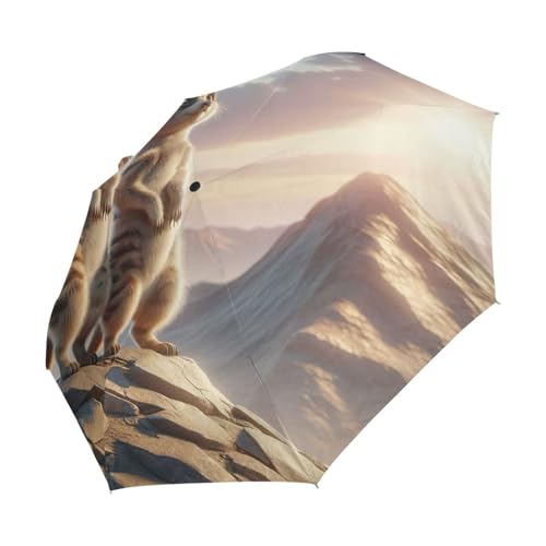 Parapluie compact automatique taille unique GAIREG suricates