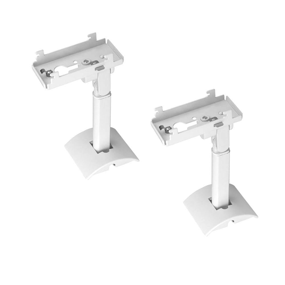 2 supporti da soffitto per altoparlanti, staffa di montaggio per altoparlanti surround regolabili, compatibile con Bose UB-20 Serie II, bianco