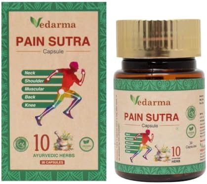 Vedarma Pain Sutra Capsules | Herbal Daily Care Supplement | 30 C...