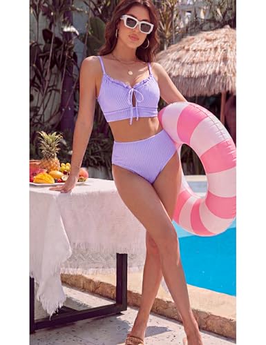 Image of BMJL Womens High Waisted Bikini Sets Tummy Control Swimsuit Swim Suit 2026