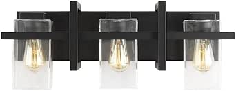 Sea Gull Lighting-Mitte-3 Light Bath Vanity-Midnight Black Finish-Incandescent Lamping Type