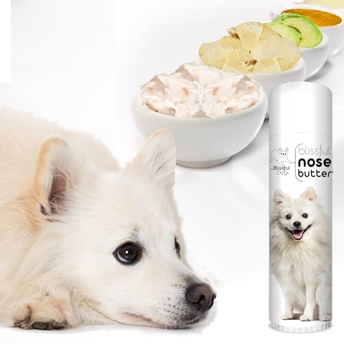 Image of The Blissful Dog American Eskimo Nose Butter for Dry, Cracked Skin, Lick-Safe Dog Nose Balm with Moisturizing Shea Butter, Almond, Olive, and Essential Oils, Pet Supplies, Uncented, 0.50 oz.