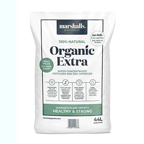 Organic Extra 100% Natural Concentrated Farmyard Manure, 44 Litres (Approximately 22 kg) Covers 400 sq.m