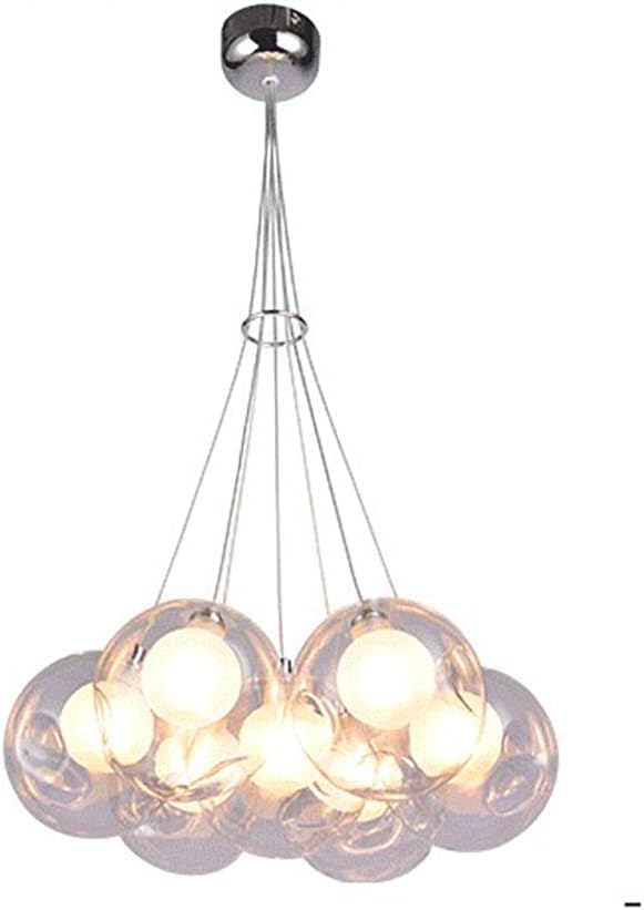 Lustre LED G4 romantique et plafonnier design spoutnik en verre