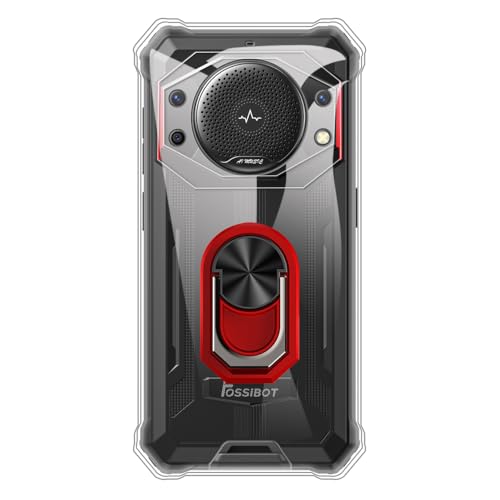 UOGNADGD �t���L�V�u���P�[�X + �����O�z���_�[ Fossibot F101 Pro �Ƃ̌݊������� �ϏՌ��J�o�[���}�O�l�b�g�����J�X�^�C���X�^���h (�N���A+���b�h�����O)
