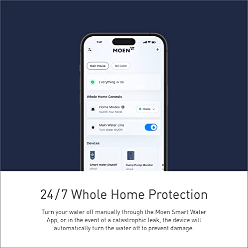 Moen 900-001 Flo Smart Water Monitor And Automatic Shutoff Sensor For 3/4-Inch Diameter Pipe #TOP3