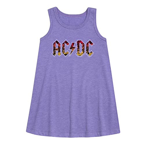HYBRID APPAREL - ACDC - Poster Texture - Toddler and Youth Girls A-line Dress