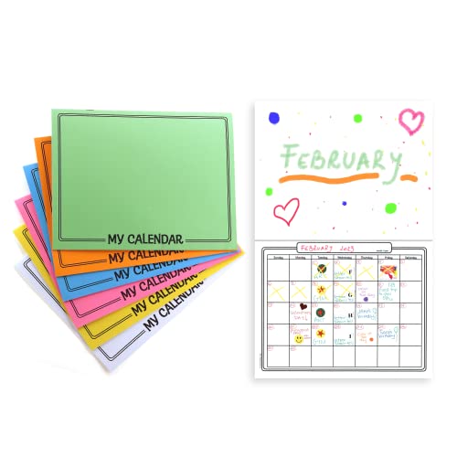 Calendrier journal vierge Hygloss cahier pour organiser le temps des enfants