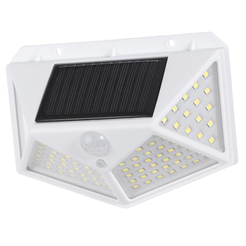 Homoyoyo Luz Solar LED de Pared con Sensor Infrarrojo LED Blanco para Jardín Exterior Instalación Fácil y Energía Solar