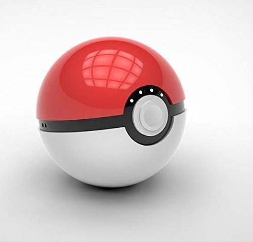 Pokeball Power Bank, 12000mAh Battery Charger with LED Light for Pokemon GO, Pokémon GO Go AR Games Red White iPhone Samsung Android Phone