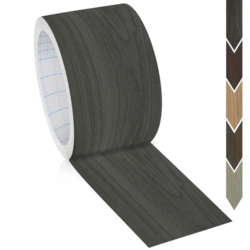 Image of GSCIT Club Dark Walnut Wallpaper, 2.4 inch X 50ft Self Adhesive Wood Grain Repair Tape Dark Walnut Repair Patch for Tables, Chairs, Baseboards, Doors, Windows, Floors, Handicraft DIY.