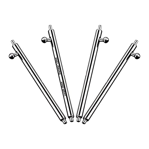 RoYiio 4 Piezas Quick Release Spring Bar 20mm Barra de Resorte Acero Inoxidable 1,80mm Ø para Conexión de Correa Carátula d