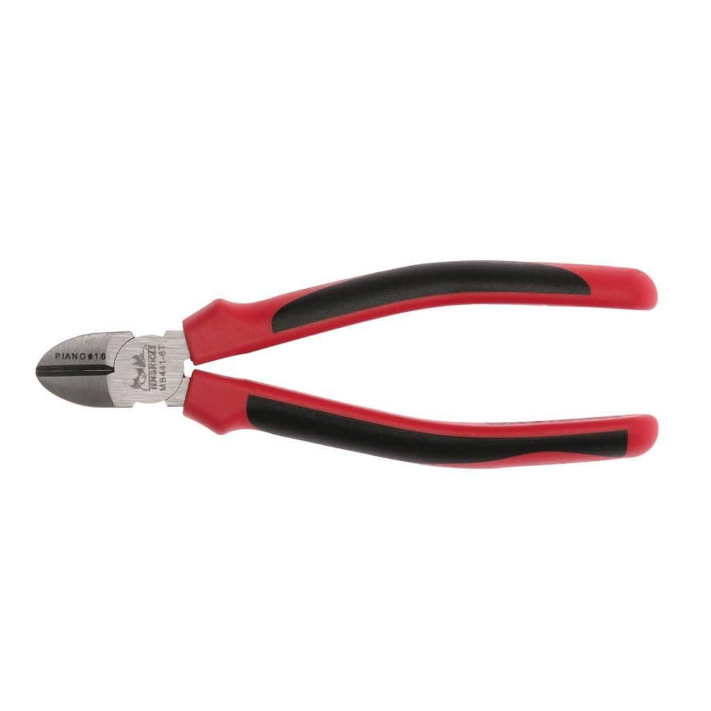 Teng Tools Silver 6 Inch Precision High Carbon Steel Side Cutting Pliers With Tpr Grip Handles - Mb441-6T,