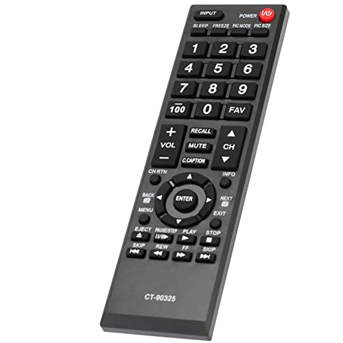 New Ct-90325 Remote Compatible With Toshiba Tv 40E200Um 40E210U 40E220U 40Ft1 40Ft1U 40Ft2U 40Ft2U1 40Sl412 40Sl412U 46G310U 46Sl412U 55G310U 55G310U1 55Ht1 55Ht1U 22Av600U 19Av600U 32E200U #TOP7