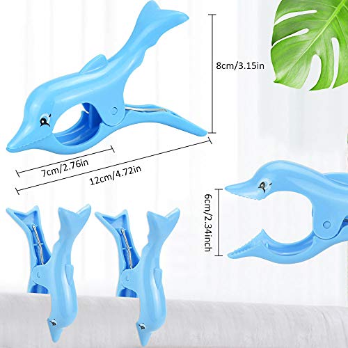 DECARETA 4 PZ Mollette per Asciugamani da Spiaggia...