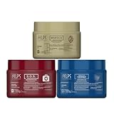 Felps Professional Hair Mask Treatment Kit, SOS Reconstruction, Marula Hypernutrition, Hydration Shine, 10.6 oz, Set of 3