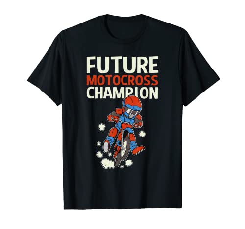 Future Motocross Champion Dirt Bike Boy Offroad Biking Kinder T-Shirt