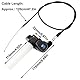 Junhui Gaszuggriff mit Kabel Schwarz, 7/8 Zoll Lenker Handgriffe Quick Turn Twist Gasgriff Kabel Kit Schnellgasgriff Ersatzteil Drehgriff für 50-250CC ATV Quad Pit Dirt Bike