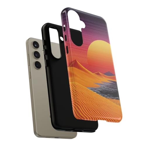 Coque Samsung S24 Plus coucher de soleil sable pour s'évader