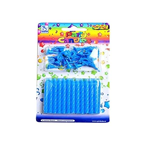 Givi Italia 51147 - Blister 24 velas clásicas con soportes, azul Cover