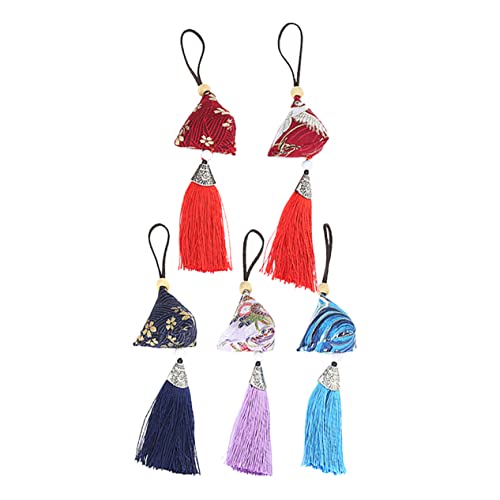 Veemoon 5pcs Japanese Style Sachet Pendants Handmade Silk Sachet Bags for Decor Unique Design Car Bag Room Decorations Random