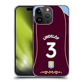 Head Case Designs Officially Licensed Aston Villa Football Club Victor Lindelöf 2025/26 Players Home Kit 1st Group Hard Back Case Compatible with Apple iPhone 15 Pro Max