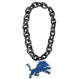 Aminco NFL Detroit Lions Team Fan Chain, Black