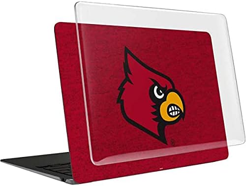Skinit Case + Skin Compatible with MacBook Air 13in M1 (2021) - Officially Licensed Louisville Red Background Design
