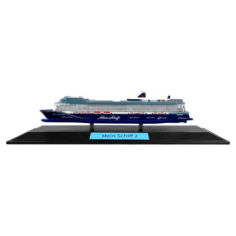 TUI Cruises Schiffsmodell Neue Mein Schiff 2, Blau/Weiß, 295 x 95 x 10 mm