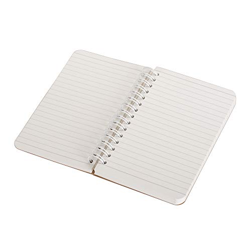 Spiral Notebook, 5 Pack Aesthetic Notebooks Spiral Journal Notepad Kraft Cover Lay Flat Sketchbook Journals For Writing Drawing Note Taking, 3.5”X5.5”, 180 Ruled Pages, 90 Sheets #TOP6