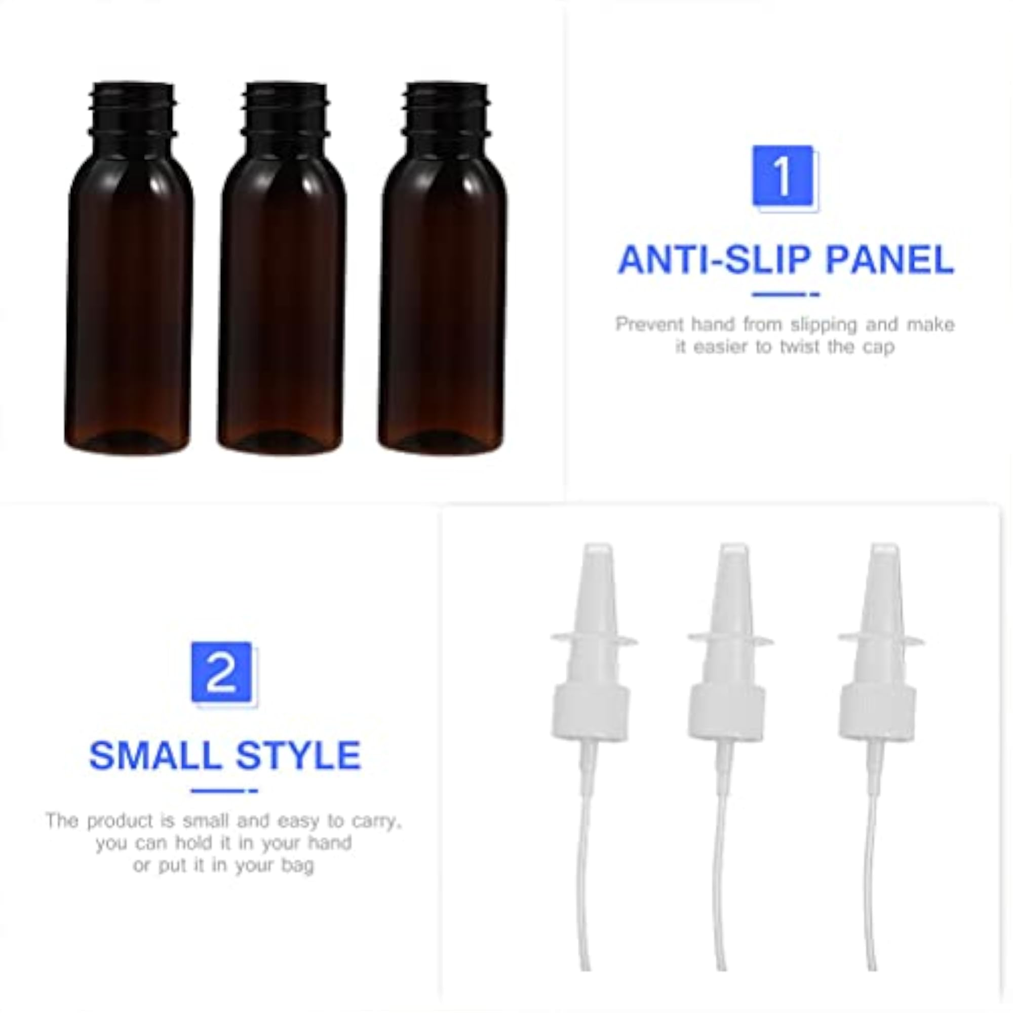 12pcs Convenient Spray Bottles for Cosmetics & Liquids
