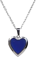 zalati Collier avec pendentif d'humeur changeant de couleur, émotion changeante, cadeau souvenir, Pierre