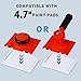 Paint Edger Replacement Pads, Edge Painting Tool for Walls Pads, Replacement Pad Refills for Paint Edger Tool(2 Pack)